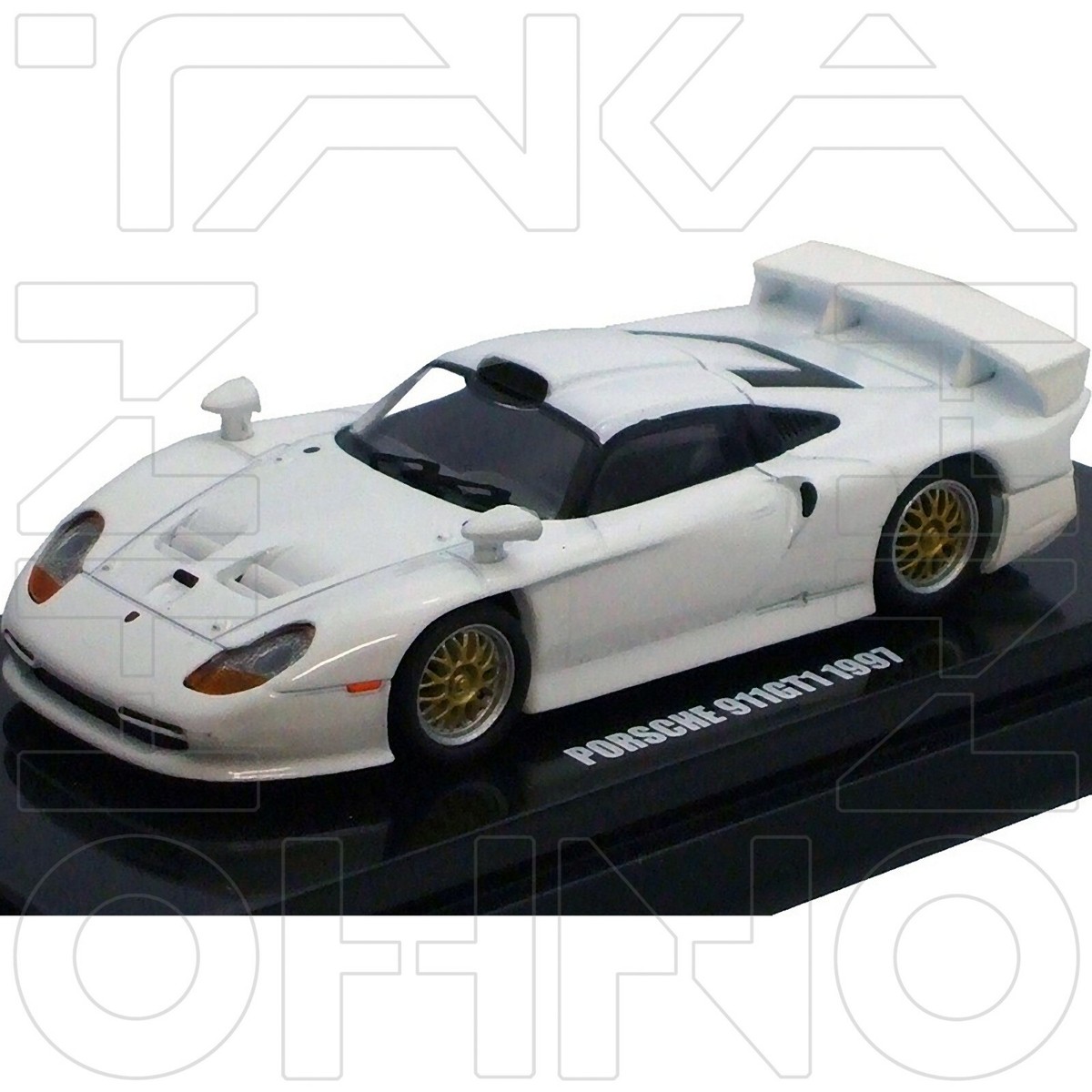 【ミニカーファン特注】1/43 ポルシェ 911 GT1 ストリート 1997 PORSCHE 911 GT1 EVO 1997 WHITE KYOSHO BEADS COLLECTION 1:64