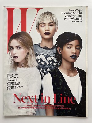  W Magazine April 2016 Next in Line feat. Kiernan Shipka, Zendaya & Willow Smith