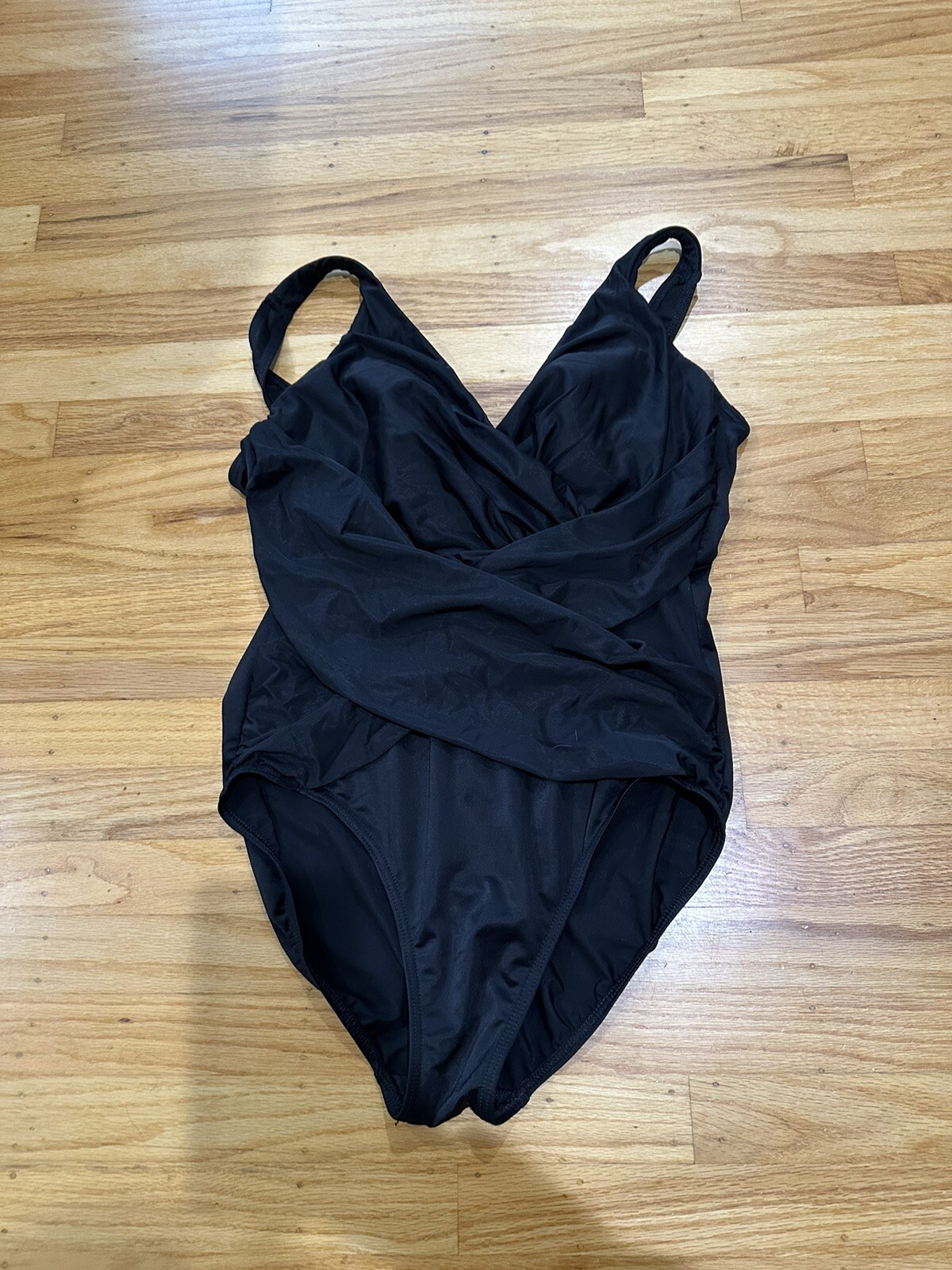 Miraclesuit 1 Piece Swim Bathing Suit Black Oceanus W… Gem