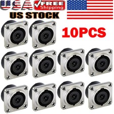 10x For Speakon For Neutrik NL8MPR Loudspeaker/Amplifier Pole Panel Connector
