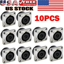 10x For Speakon For Neutrik NL8MPR Loudspeaker/Amplifier Pole Panel Connector