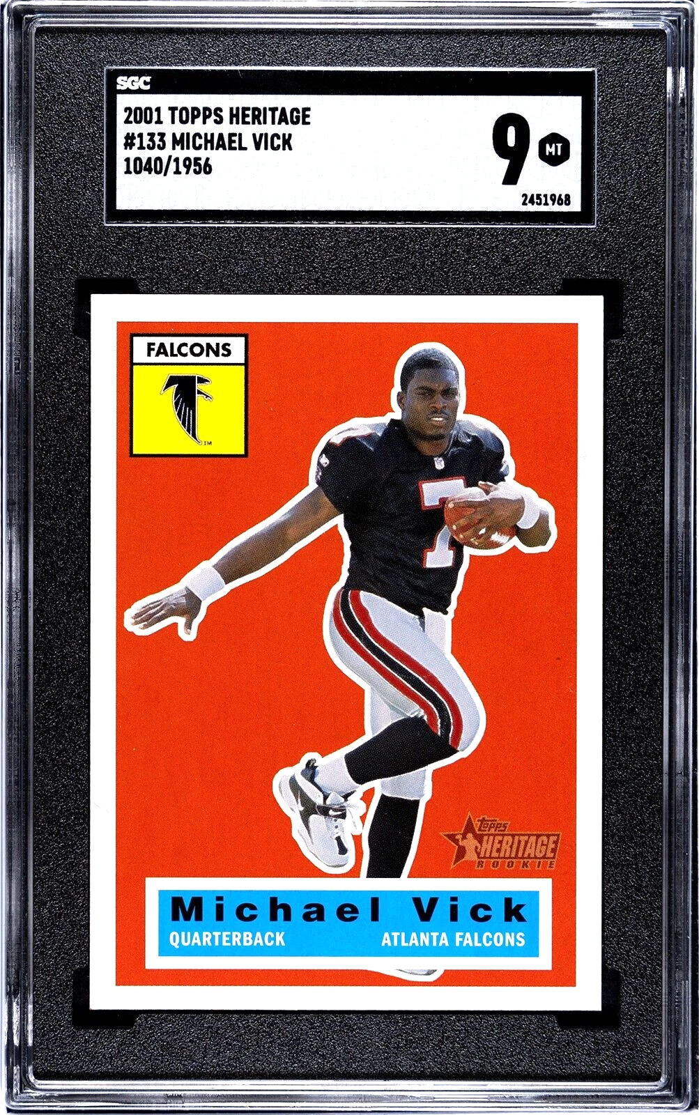 Michael Vick Topps Heritage #133 Retrofractor