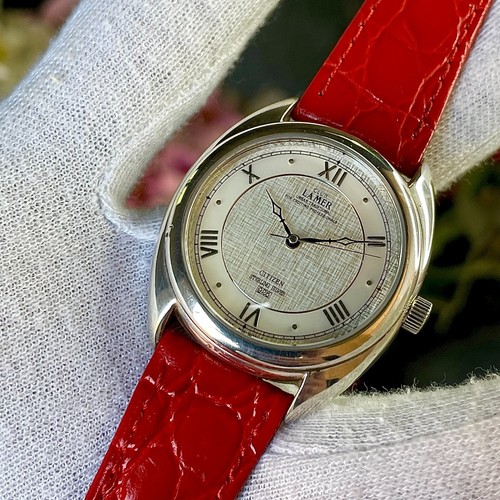 Rare Citizen Club Lamer Sterling Silver 925 Manual Winding 6631-664515 Y - Picture 3 of 13
