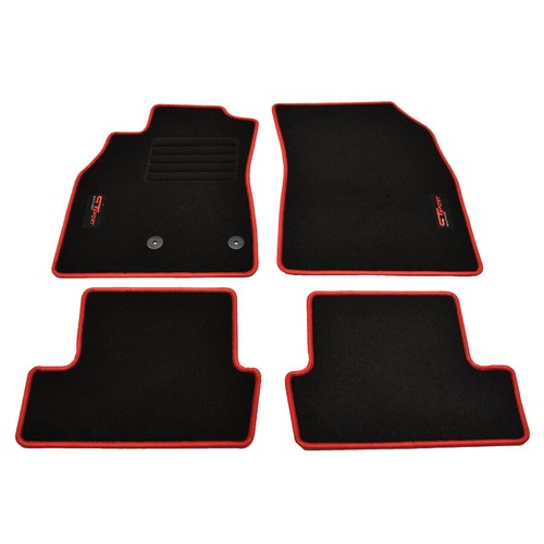 MP Velours Logo GT Fußmatten für Renault Megane 3 III Coupe ab Bj. 11/2008 rot - Picture 2 of 8