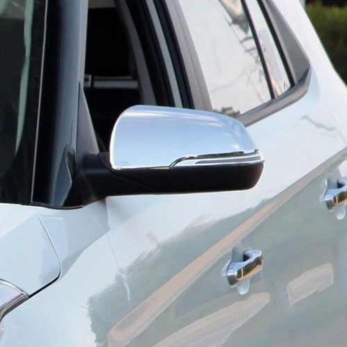 Par de tapas de tapicería de espejos retrovisores laterales cromados para puerta de auto Hyundai IX25 2014-2019 - Imagen 3 de 9