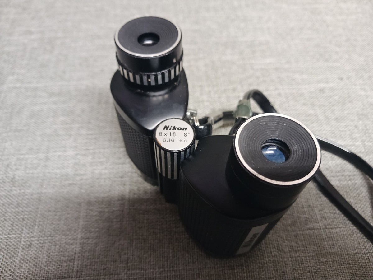Vintage Nikon 6x18 8 Degree Compact Binoculars Made in Japan