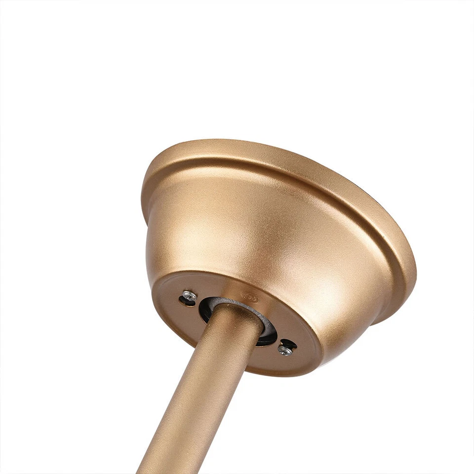 20" Ceiling Fan Lights Collection Enclosed Bladeless Chandeliers W/ Remote, USA - Image 4 of 4