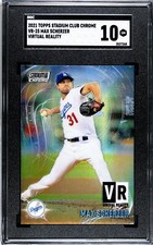2021 Topps Stadium Club Chrome VR-25 Max Scherzer Virtual Reality SGC 10 GEM
