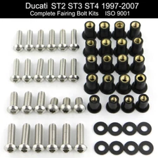 Fit For Ducati ST2 ST3 ST4 97-07 Complete Fairing Bolts Kit Nut Fasteners Screws