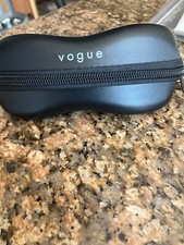 Vogue Black Zippered Medium Eyeglasses/Sunglasses Case w/ Cloth