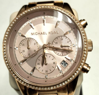 MICHAEL KORS 腕時計 Michael Kors White Dial Red Leather Strap Women's Watch| MK2770