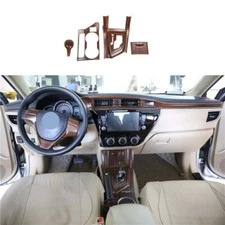 Cover Trim Wood Grain Console Gear Shift Water Cup For Toyota Corolla 2014-2018