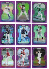 2021 Prizm Baseball Variations: Purple, Green, White Wave, Cosmic, Blue, Silver