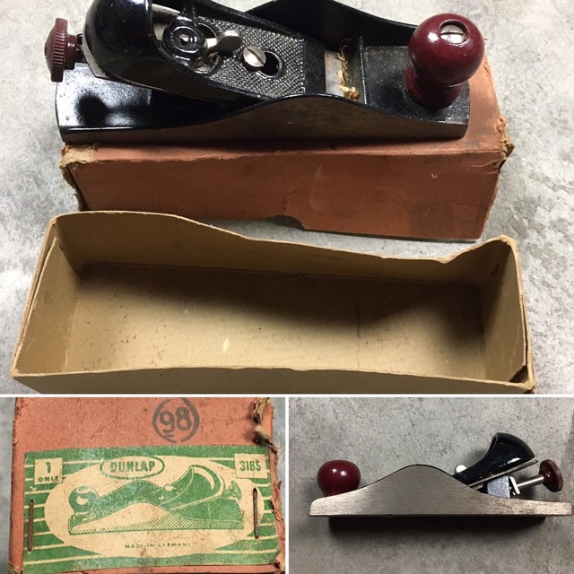 Dunlap No.3185 VINTAGE Block Wood Plane in Box Made in Dunlap No.3185 VINTAGE Block Wood Plane in Box Made in
