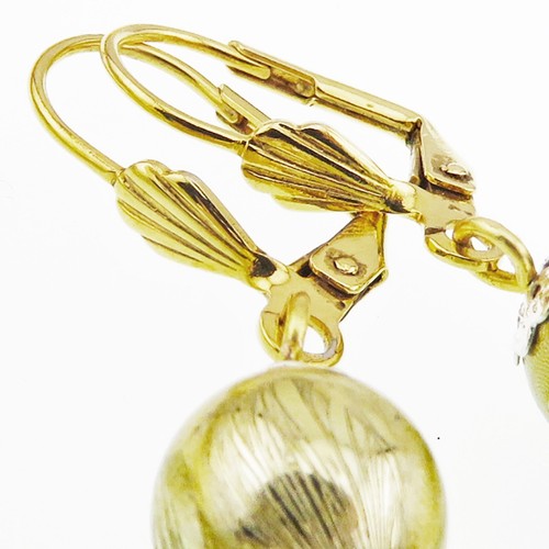 Juego de pendientes y collar de acrílico Art Deco dorado envejecido por SoniaMcD - Imagen 5 de 14