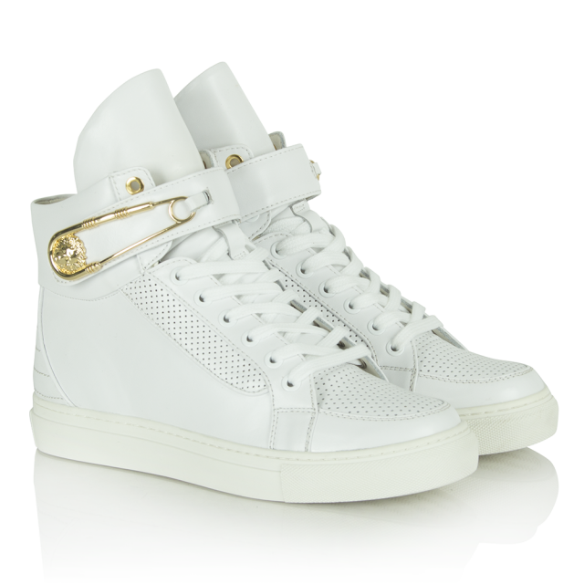 Versace Versus higt top white leather mens sneakers mens 42