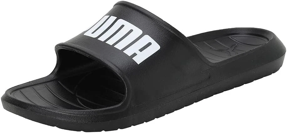 Sandalo PUMA unisex Divecat V2 Lite Slide infradito Puma nero bianco # NUOVO