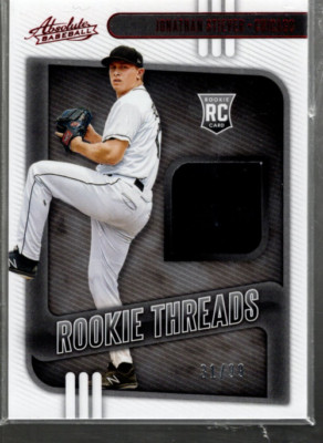 A9898- 2021 Absolute Rookie Threads Rot #46 Jonathan Stiever /99 - NM-MT