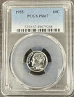1955 Silver Proof Roosevelt Dime PCGS PR67