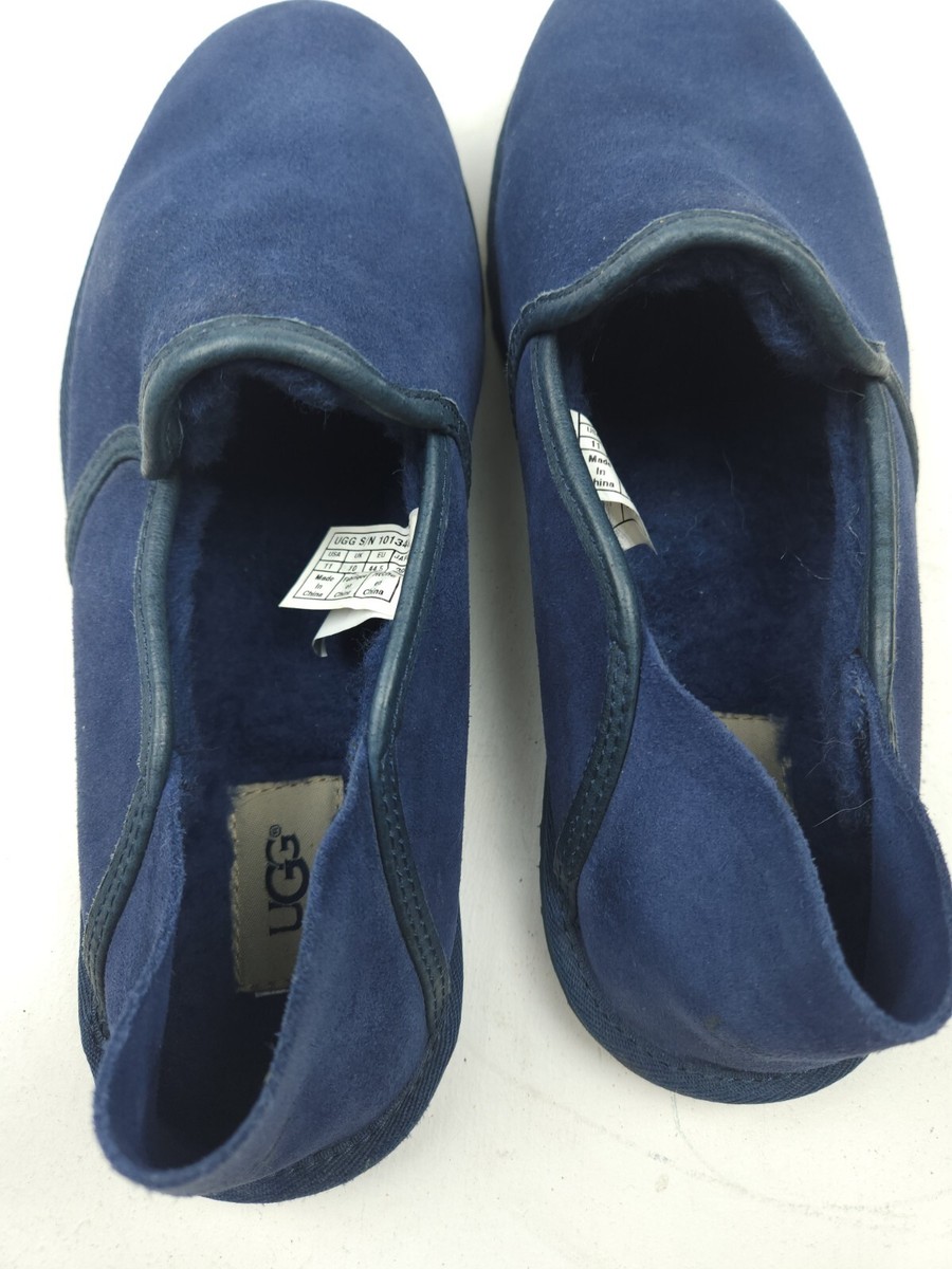 UGG Kenton Navy Suede Winter Slippers 11 UGG Shoes Mens Size US 11 Kenton Suede Slipper Sheepskin  main image 4