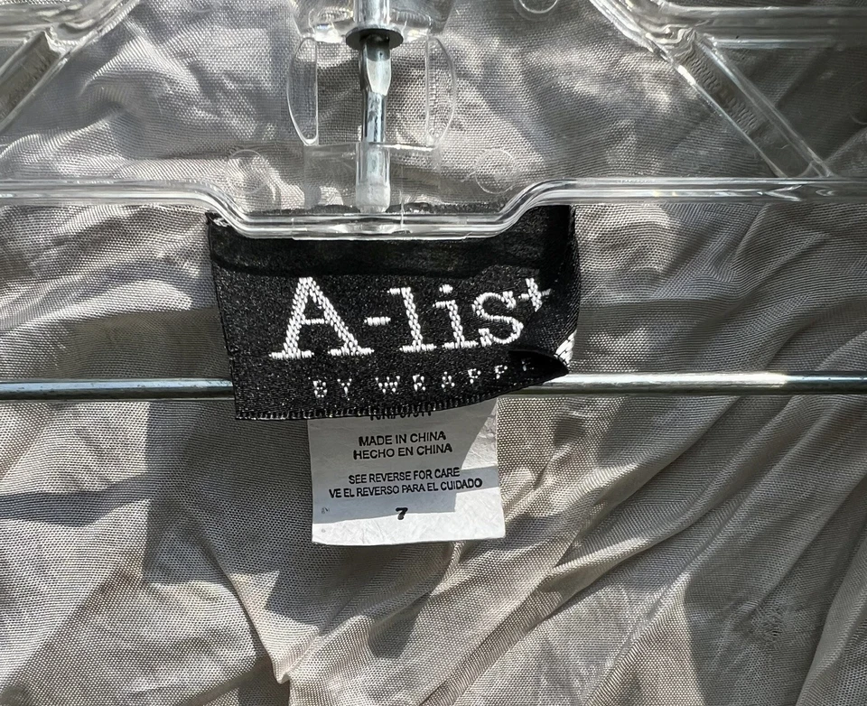 Blazer chaqueta azul marino talla 7 A-List by Wrapper para mujer Foto 4 de 4