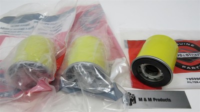 3 Genuine Briggs & Stratton 795990, 807542, 792615 Oil Filter Lawnmower ...