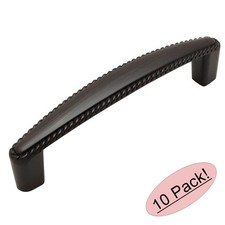  10 Pack Cosmas Cabinet Hardware Oil Rubbed Bronze Rope Handle Pulls 4111ORB