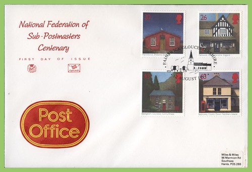 G.B. 1997 Post Offices set Stuart First Day Cover, Painswick