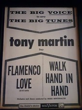 Tony Martin Flamenco Love Rare Original Promo Poster Ad Framed!