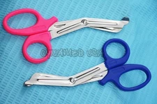 2 Premium  PARAMEDIC UTILITY BANDAGE TRAUMA EMT EMS SHEARS SCISSORS 5.5"-PINK BL