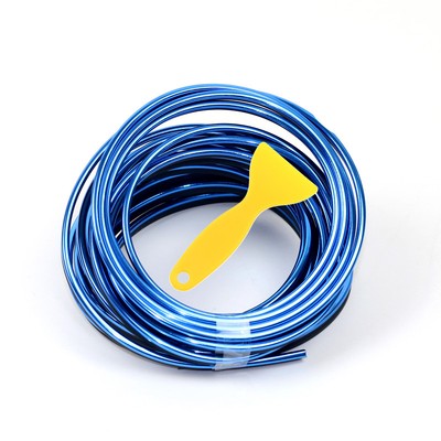 Tirette Métallisée Décorative Pour Intérieur Auto - Pour Cadre Radio, Console, Portes, NEUF