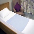 Washable Bed Protector/Pad Without Tucks - Pack of 2, Blue