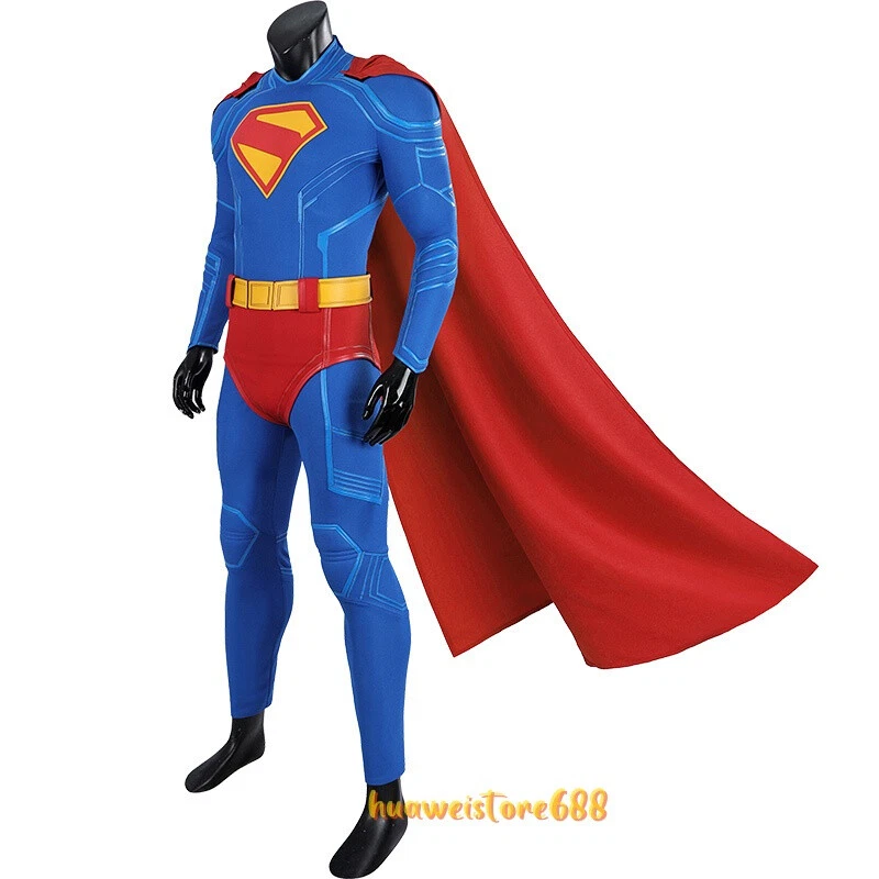Disfraz de Superman Clark Kent Mono Capa Superhéroe Disfraz Conjunto Halloween Foto 3 de 4