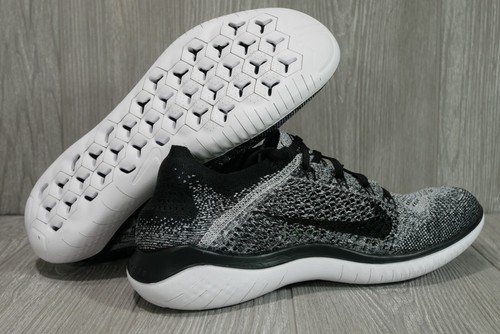 New Nike Free RN 2018 FK Flyknit Oreo White Black Shoes 942838-101 Mens 8.5-15 - Picture 6 of 6