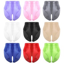 Women Underpants Clubwear Underwear Soft Briefs Sheer Panties Crotch Lingerie