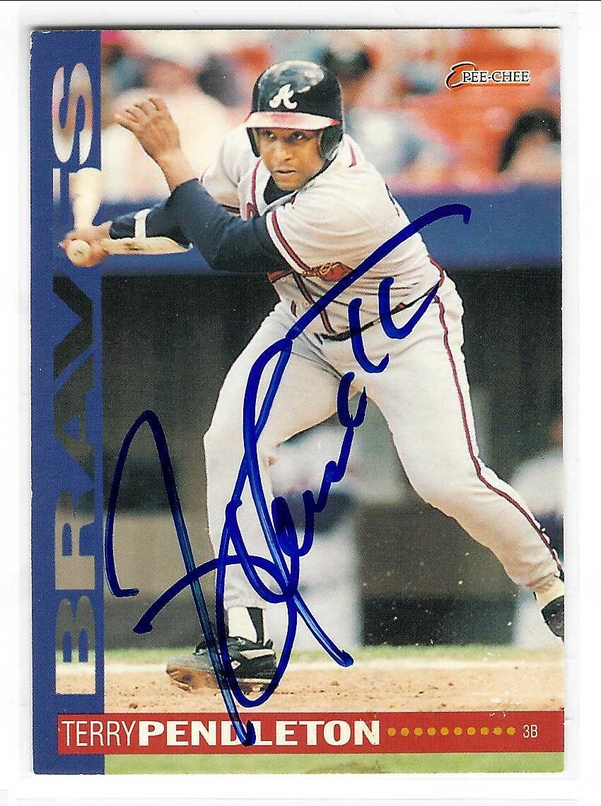 Terry Pendleton Signed 1994 O-Pee-Chee Card #38 Atlanta Braves