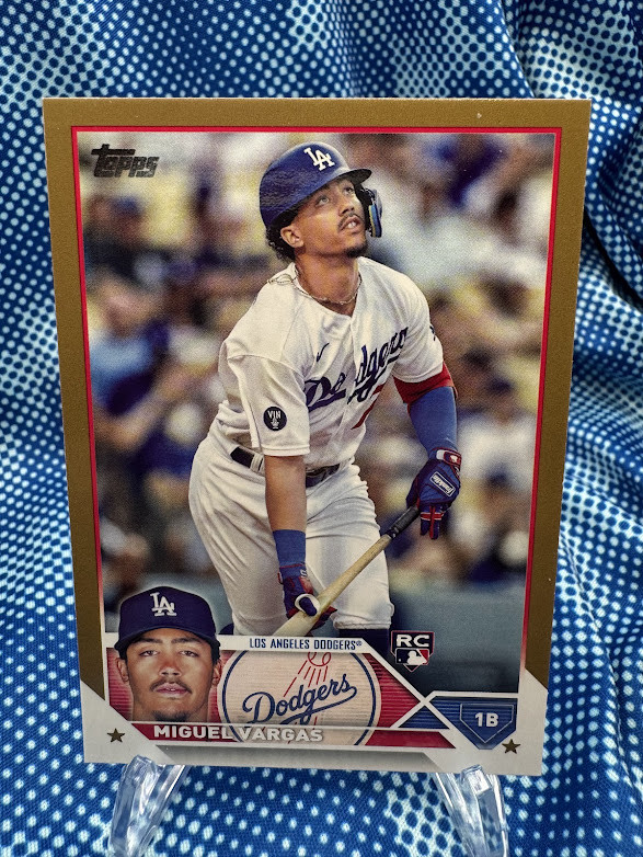 Miguel Vargas - #0393/2023 - GOLD - 2023 Topps Series One - ROOKIE RC - 163
