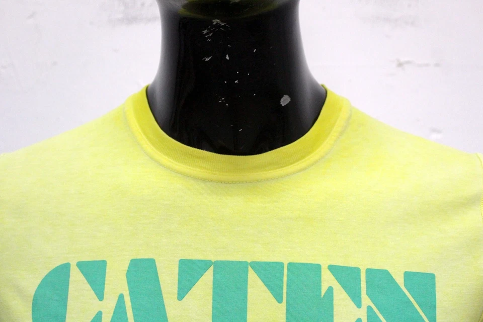 Dsquared2 Camiseta Hombre Talla M Amarillo Suéter Verano de Algodón Logo - Imagen 3 de 4