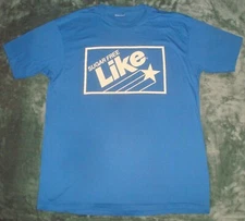 VTG 80s LIKE COLA T SHIRT DOUBLE SIDED SINGLE STITCH BLUE SODA PROMO LOGO 90s