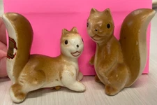 VGT Ceramic Squirrles Salt & Pepper Shakers Japan Varity Store Cape Girardeau MO