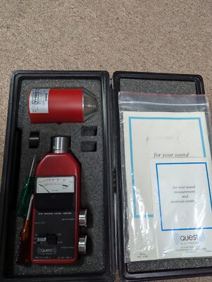 Quest Elec. REF 215 Permissible Sound Level Meter & REF CA-12B Sound Calibrator