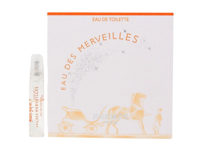 HERMES EAU DES MERVEILLES EDT 2.0ml .06fl oz x 1 PERFUME SPRAY SAMPLE