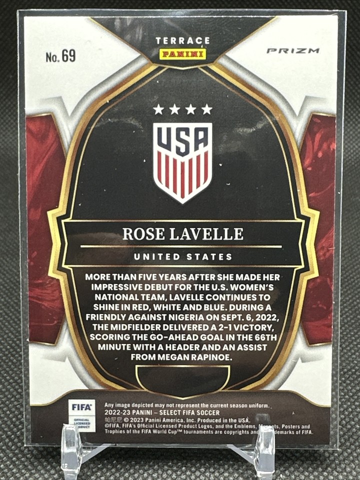 2022-23 Panini Select FIFA Rose Lavelle Red Prizm Terrace Prizm USA | eBay