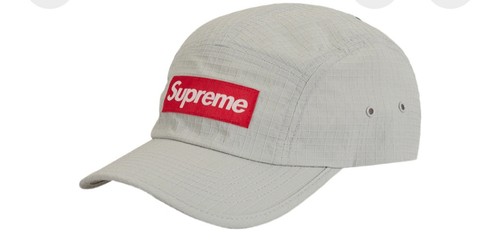 Supreme Glow Ripstop Camp Cap Grey (FW22) - Picture 2 of 4