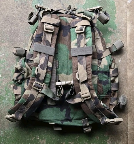 Platatac Bullock Echo Mk3 M81 Woodland Back Pack W/ IR UK Flag Patch - Picture 2 of 4