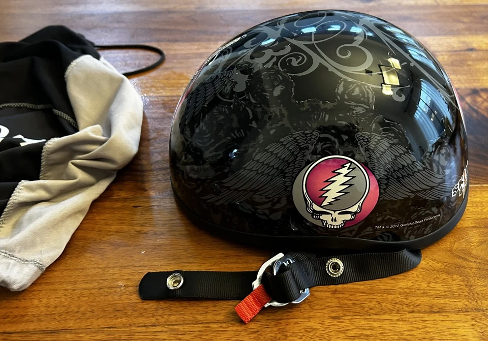 Casco de motocicleta Grateful Dead Skid Lid edición limitada 2012 M Foto 4 de 4