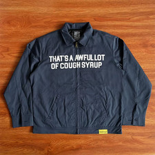 That's A Awful Lot Of Cough Syrup Classic Jacket By Desto Dubb Navy Men Full Zip
