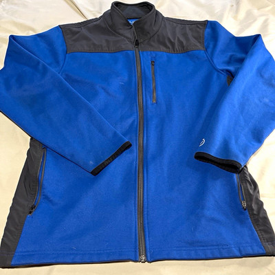 American Eagle Outfitters Men's Blue/Black Full Zip Jacket Stand-Up Collar L