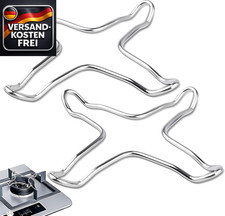 Gasherd Topfträger Edelstahl Kreuz universal für Camping und Haushalt