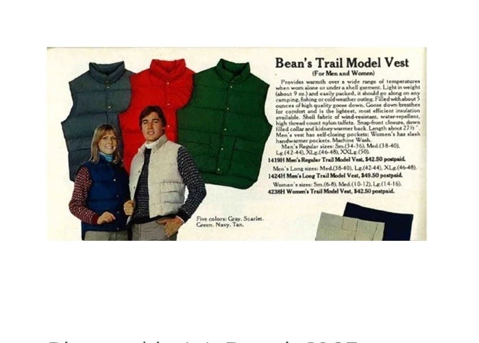 Vintage 80s LL Bean Puffer Vest L Goose Down Tan Made USA Gorpcore Streetwear - Image 2 of 4